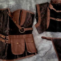 Woman's 3 Pc Corset Set