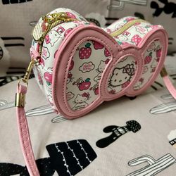 Sanrio Hello Kitty Bow Purse Cutee Kawaii Handbag Cross Body - NEW one of a kind