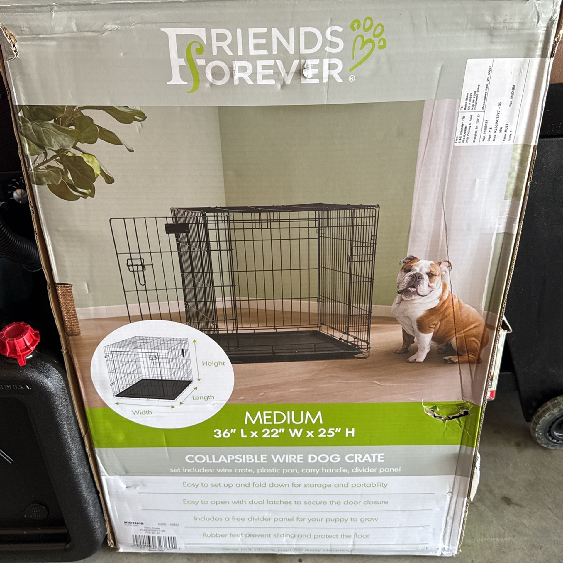 Collapsible Dog Crate Medium