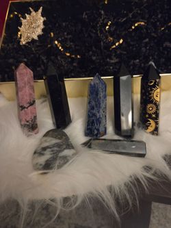 Crystal Tower and Stone Gift Set