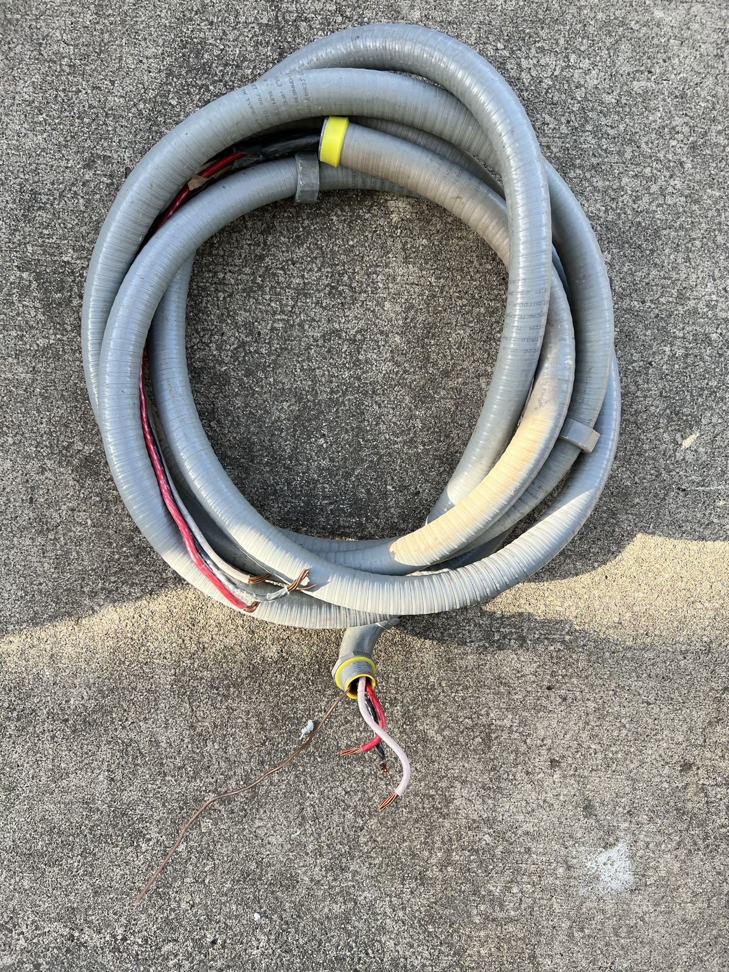 Romex 6/3 AWG 21 Feet Long With Heavy Duty Conduit