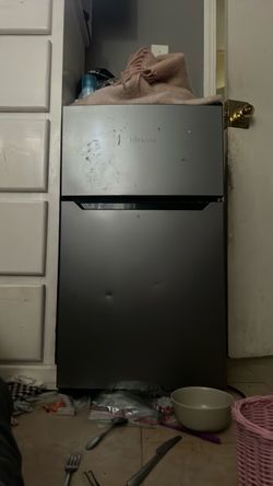 Hisense Mini Fridge with Top Freezer