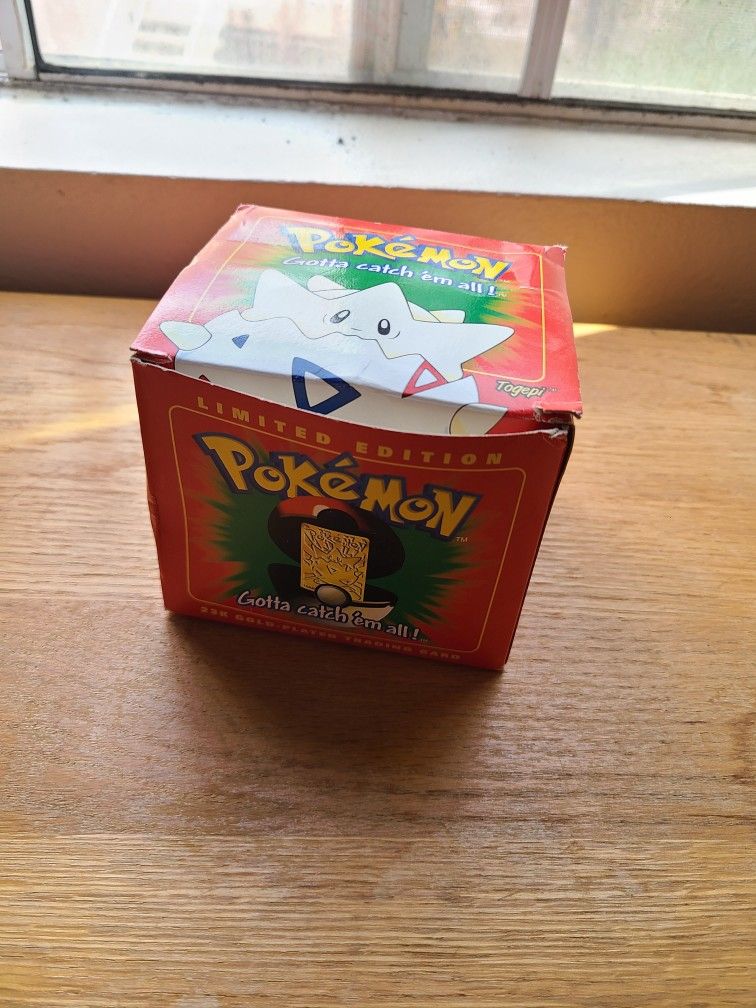 1999 Limited Edition Pokemon Pokeball Togepi 23K Gold Plated Trading Card  for Sale in San Diego, CA - OfferUp
