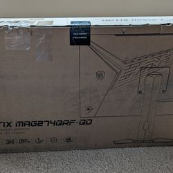 New MSI 27" 1440p 165Hz Quantum Dot IPS high end gaming monitor