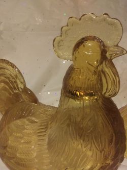 Rooster candy dish