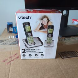 VTech 2 Handset Cordless Phone System 