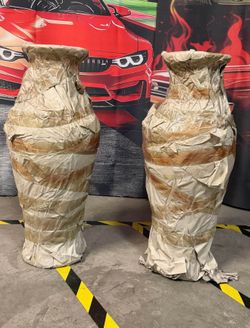 Large Pair of Chinese Red Floor Vases – Brand New (2 PCS)