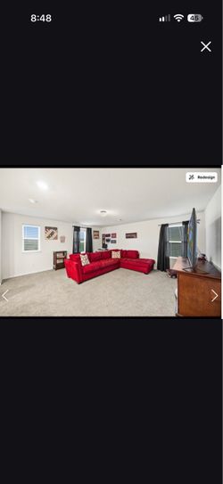 Red sectional for sale