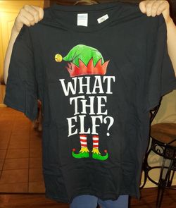 Christmas Elf T-shirt. Size Adult Large
