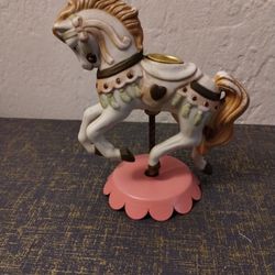 Carousel Horse Candle Holder Decor 
