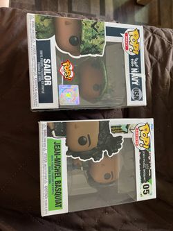 Pop!  Navy and Jean-Michael Basquiat Funko Figurines