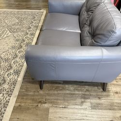 Grey Leather Couches 