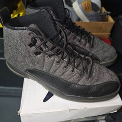 Air Jordan size 12 Retro Wool Black Rare Grail