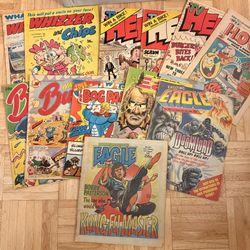 Large lot of 1980s English comics