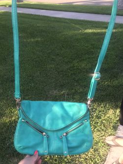Turquoise side purse