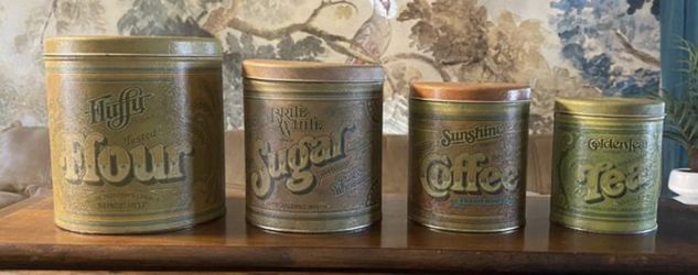 Vintage kitchen canisters