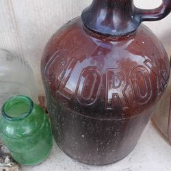 Very Old Glass Clorox Bottle $50 I Have A Lot Of Glass Bottles If Anybody's Interested In Them