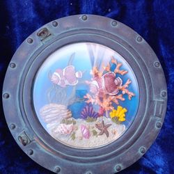 Port Hole Hatch sea Scene 
