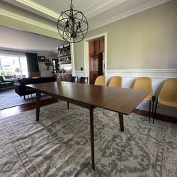 Mcm expandable dining room table