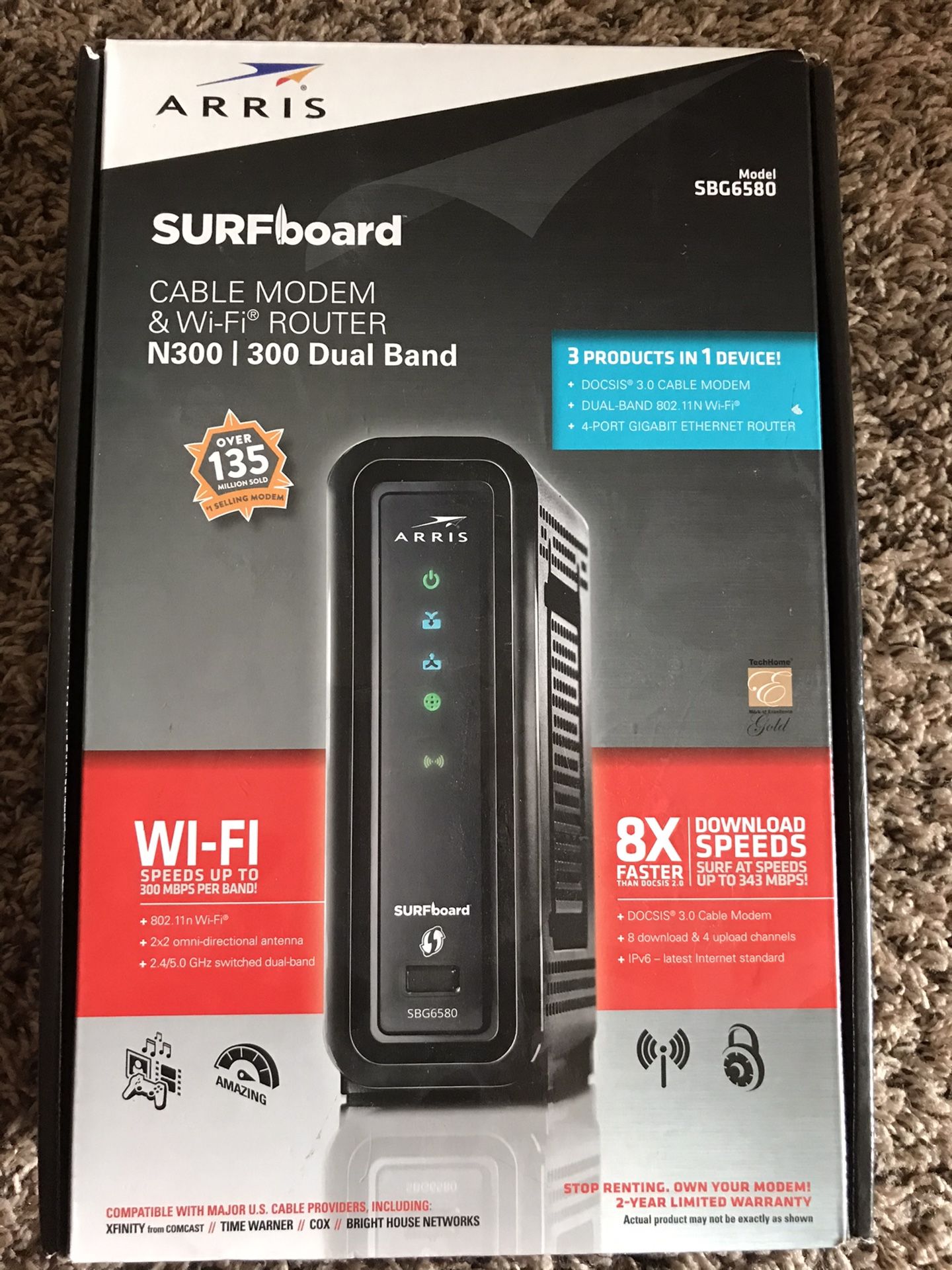 Cable Modem and WiFi router - N300 used