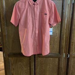 Boys Coral O’Neill Button Up Shirt NWT Size Xl