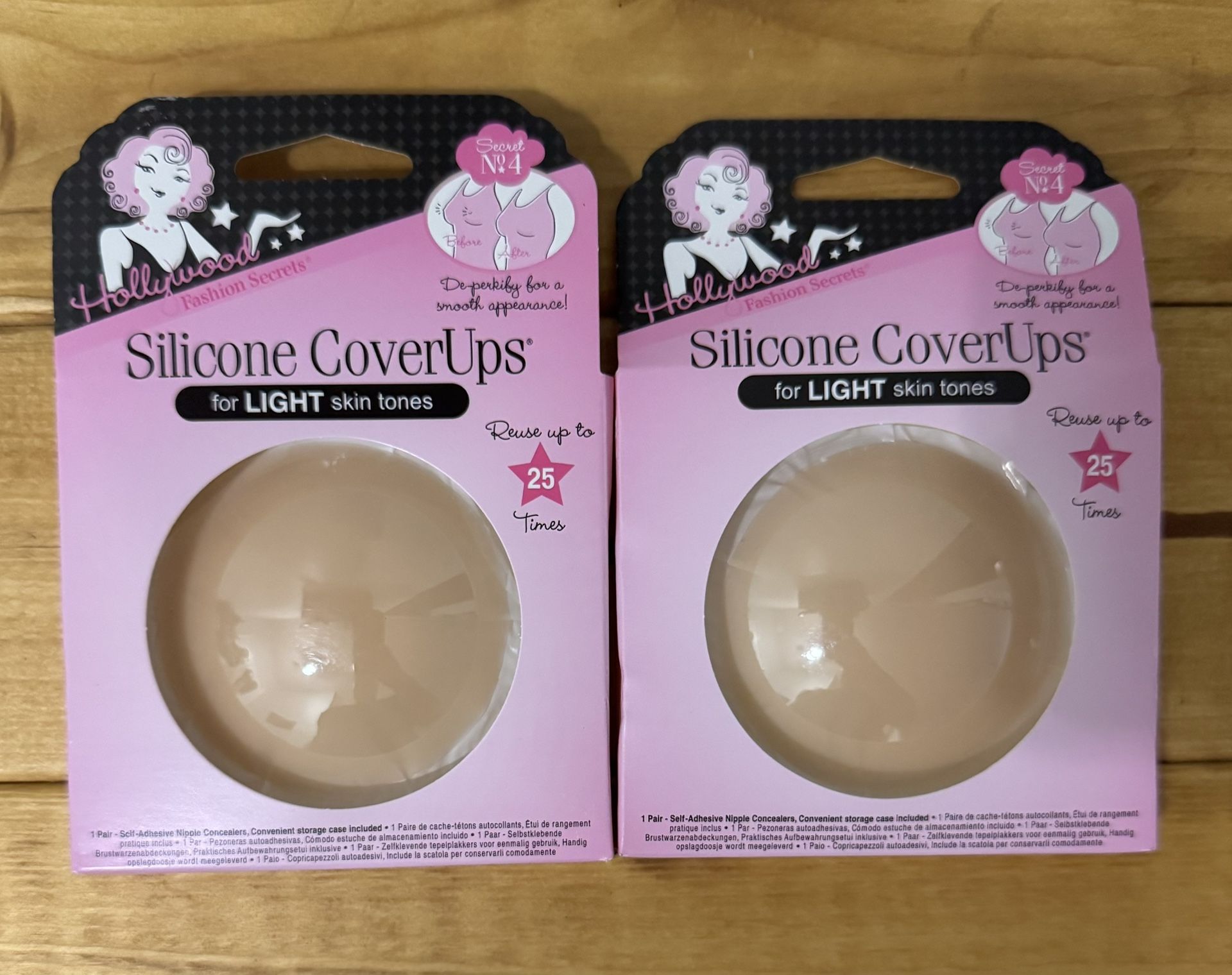 Hollywood Fashion Secrets Silicone Coverups 2ct