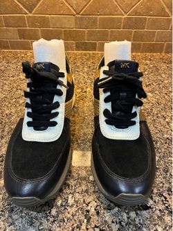 Michael Kors Black White & Gold Metallic Sneakers – Women’s Size 9.5