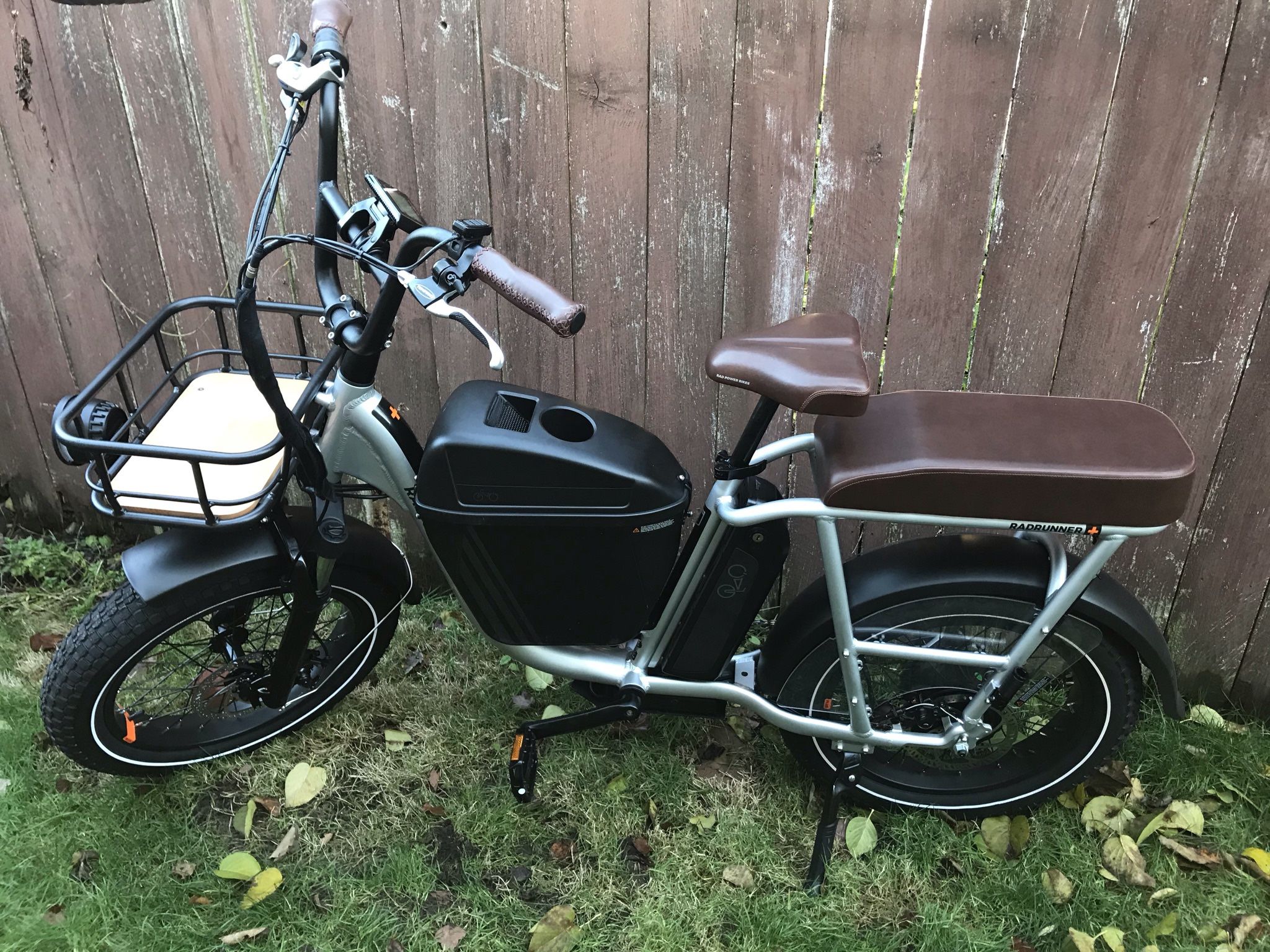 RadRunner Plus. Like NEW. Includes center console, Front Basket, Small Basket bag and Rear View Mirror.