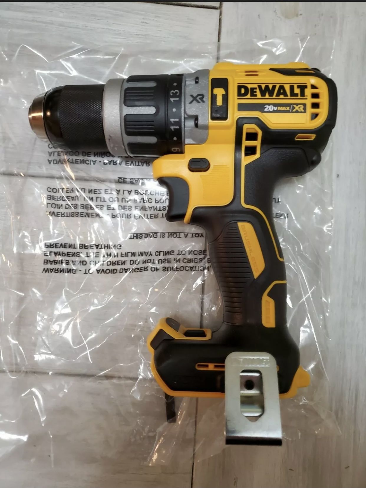 Dewalt 20V Max XR Brushless Compact Hammer Drill Driver 1/2" DCD796. Tool Only.