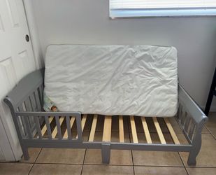 Grey toddler bed