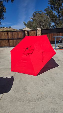 7.5 ft steel market outdoor patio umbrella