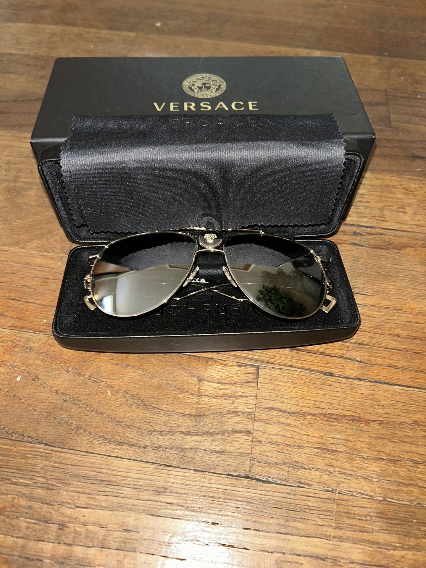 New Versace Gold Sunglasses — Gold Lenses — Model 2225 — In Box — $150 OBO