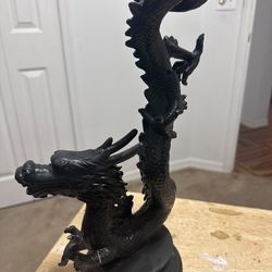 Dragon Candle Holder Statue