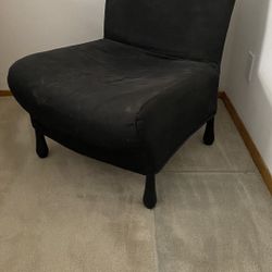 Metal Frame Black Chair