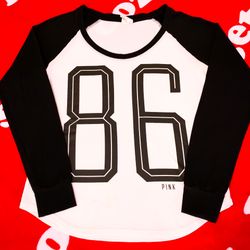 RARE & HTF! Victoria’s Secret VS PINK 86 Baseball Tee