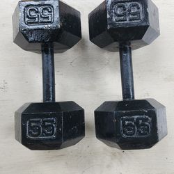 55 pound dumbbell set