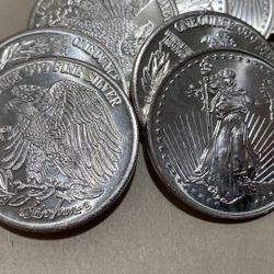 19x 1 Troy Oz Silver Round Eagle Liberty .999 Fine Bullion Investment Coins Precious Ounce