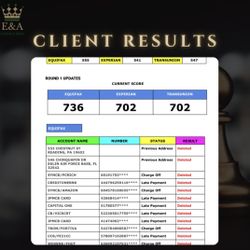 Remove Collections Charge Offs & More