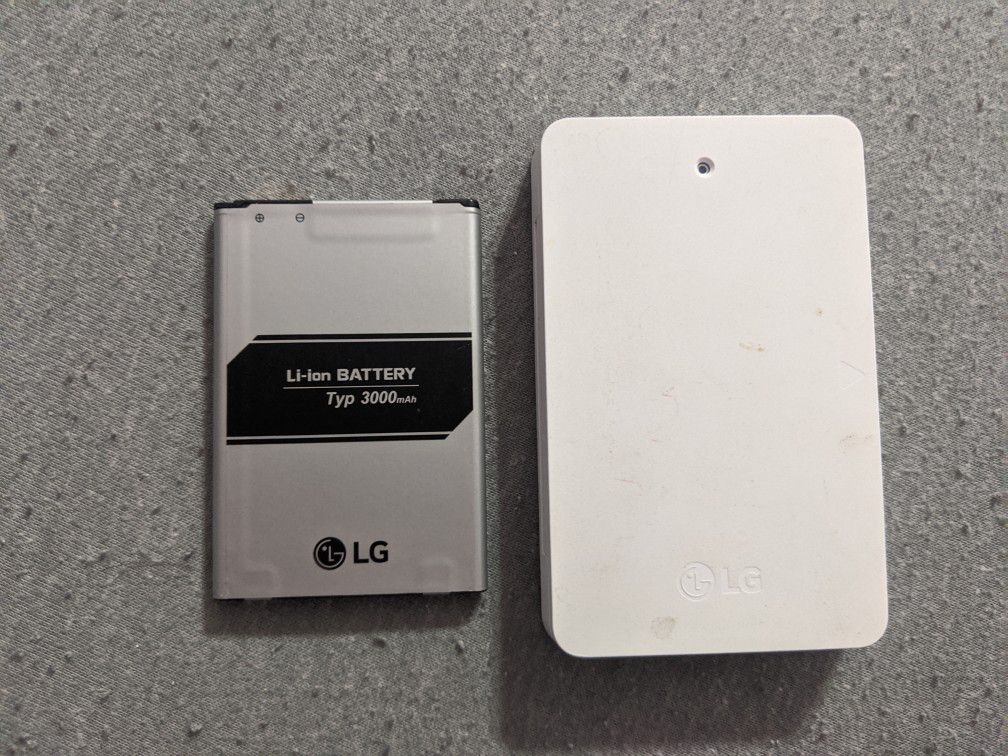 LG battery with portable charger