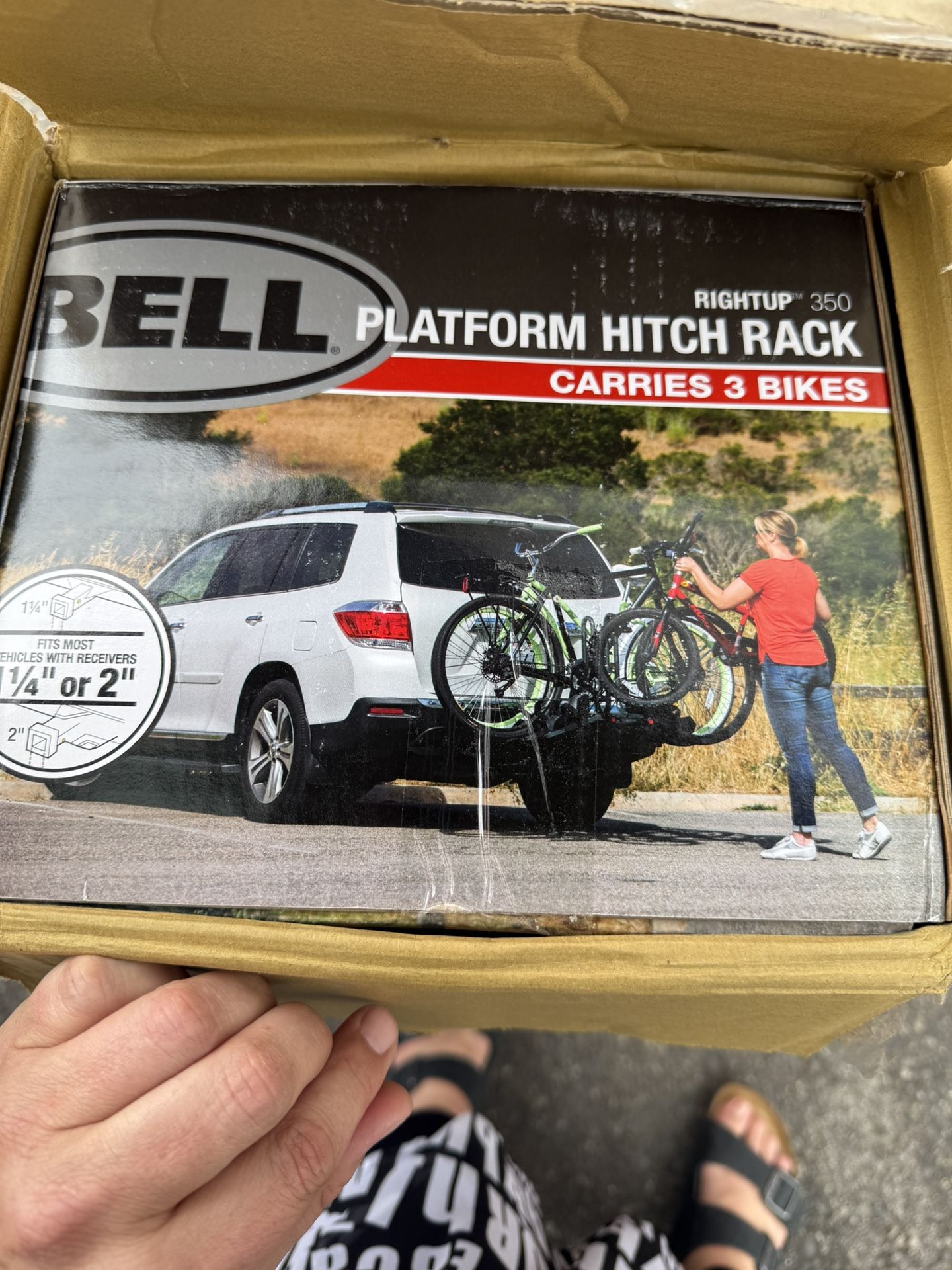 Bell Platform Hitch Rack Upright 350