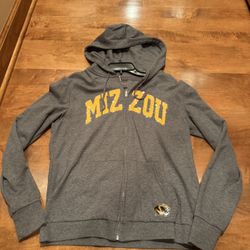 Woman’s MU Mizzou Bling Zipper Hoodie Shipping Available 