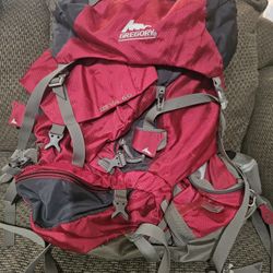 Gregory Deva 60 Durable Multi-pocket Hiking/Backpacking Pack - Red 