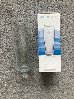 Set of Two Jericho Vancouver 2010 Winter Olympic Glass Cups 591ml Pint Mugs