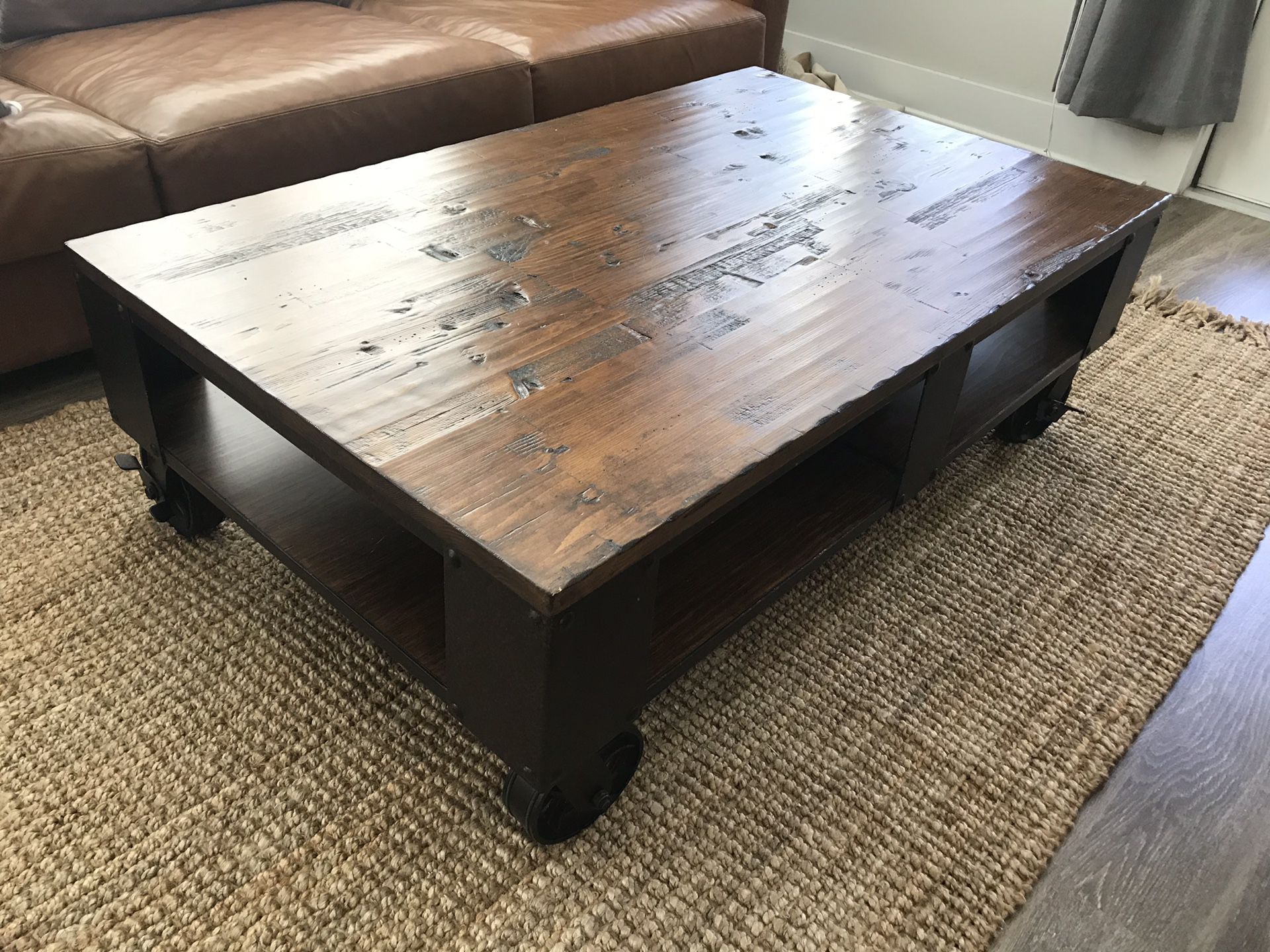 Industrial coffee table