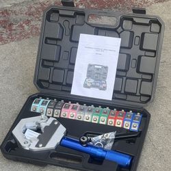 Handheld 8ton Hydraulic AC Hose Crimper Kit Crimping Tool Repair Air Condition Hoses