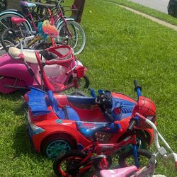 Kids motor cars and scooter  $40-$75