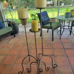 Steel Candle Holders