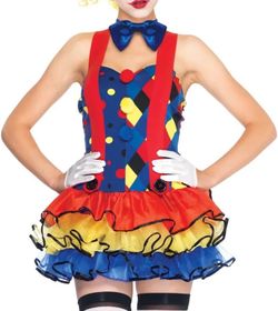 Women's Clown Halloween Costume Dress
