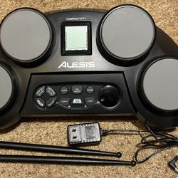 Portable Drum Kit With Multiple Sounds And Lessons 