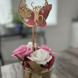 Center Piece Sweet Sixteenth